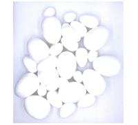 Lexicon Select Huevos de poliestireno, paquete de 30 - 3 tamaños diferentes - 10 x 3,8 cm, 10 x 5,6 cm, 10 x 7,8 cm - Pinta o decora tus propios huevos de Pascua, decoraciones y más con consejos
