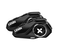 LEXIN 2X G2P Intercomunicador Casco Moto Bluetooth con 4 Cubiertas Reemplazables, Sistema de Comunicación de 6 Vías para Motocicleta, Manos Libres para Motocicleta/ATV/Motonieve