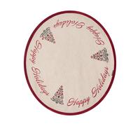 Lexington Faldón para árbol de Navidad Jute Cotton Christmas Tree Ø110 cm Natural-red