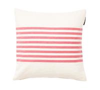 Lexington Funda de cojín Emboidery Striped Linen/Cotton 50x50 cm Off White-red