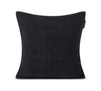 Lexington Funda de cojín Structured Wool Cotton mix 50x50 cm Dark gray