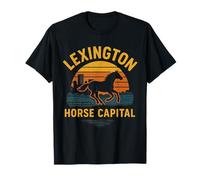 Lexington Horse Camisa Sunset Capital Bluegrass KY Pride Camiseta