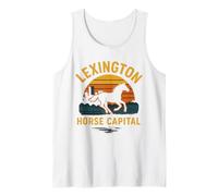 Lexington Horse Camisa Sunset Capital Bluegrass KY Pride Camiseta sin Mangas