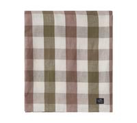 Lexington Mantel Checked Cotton Linen 180x180 cm Olive