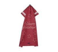 Lexington Paño de cocina Happy Holidays 50x70 cm Rojo