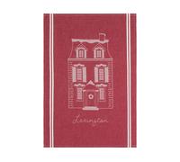 Lexington Paño de cocina House de algodón ecológico 50x70 cm Red-white