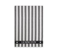 Lexington Paño de cocina Icons Striped Waffle 50x70 cm Negro y blanco