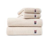Lexington Toalla de baño Icons Original Striped 100x150 cm White-tan