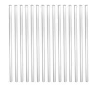 LEXININ 15 barras de aluminio de 1/2 x 16 pulgadas, redondas, de metal sólido para manualidades e industria, plata, 13 mm de diámetro