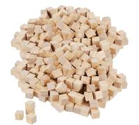 LEXININ 300 cubos de madera pequeños de 2 x 2 x 2 cm, mini bloques cuadrados de madera para manualidades, decoración y pintura
