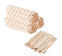 LEXININ 400 palitos de madera naranja, 11 cm, empujador de cutículas de madera de doble extremo para uñas, pedicura