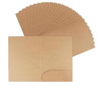 LEXININ Carpetas de papel kraft, tamaño A4, 20 x 30 cm, marrón, paquete de 20