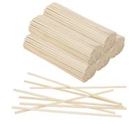 LEXININ Palitos de bambú para manualidades, 40 cm de longitud, juego de 500 piezas, color natural