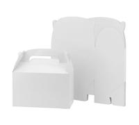 LEXININ Paquete de 36 cajas de fiesta blancas de 16 x 9,5 x 9,5 cm, cajas de regalo para fiestas, cajas de regalo de fiesta, cajas blancas lisas para picnic, cumpleaños, boda