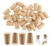 LEXININ Paquete de 60 corchos cónicos de vino de 22 x 16 x 35 mm, para botellas de vino, cerveza, manualidades