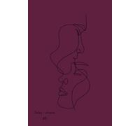 LexiNote Daily Diary: Purple Art Planner - 120-Page Minimalist Design with Woman, Flower, and Hands"