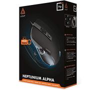 Lexip - Np93 Alpha Ratón para Juegos con Joystick Interno de 2 Ejes - Ultimate Glide con Almohadillas de cerámica + Peso Ajustable + 12 Botones programables
