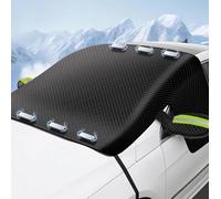 Lexivhdzk Cubierta de Parabrisas de Coche para Mitsubishi Mirage 2019-2025, Magnético Parasol Delantero Cubierta Ventana Protección Visera Solar Invierno Protector Accesorios,A/Black-Green