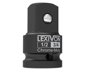 LEXIVON Adaptador de vaso de impacto de 1/2 pulgada, incrementador de 1/2" hembra x 3/4" macho | Acero de aleación de cromo-molibdeno = Totalmente resistente al impacto (LX-401)
