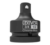 LEXIVON Adaptador de vaso de impacto de 3/4 pulgadas, reductor de 3/4" hembra x 1/2" macho | Acero de aleación de cromo-molibdeno = Totalmente resistente al impacto (LX-402)