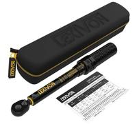 Lexivon Llave dinamométrica de 0,65 cm Dr. | Engranaje de 72 dientes de doble dirección, tipo clic | Microajuste de 10 a 150 in-lb (1,1 a 16,9 Nm) | Estuche protector con cierre (LX-180)