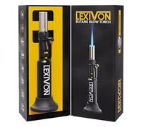 LEXIVON Soplete de Butano, Encendedor Vertical Recargable con Llama Austable y Tanque de Aluminio de Grado Profesional, Ideal para Soldadura y Tareas de Cocina (LX-760)