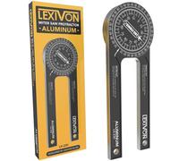 LEXIVON Transportador de sierra ingletador, hecha de aluminio/Buscador de ángulo aprueba de óxido de 7 pulgadas con básculas grabadas con láser de precisión (LX-230)
