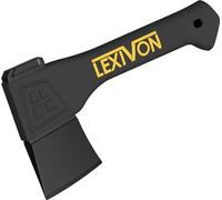 LEXIVON V9, Hacha de Camping Hacha de 23 CM | Empuñadura ergonómica, Mango Compuesto Ligero de Fibra de Vidrio | Funda Protectora de Transporte incluida [LX-V9]
