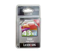 Lexmark 18YX143E - Cartucho Color nº 43XL, Capacidad 554 páginas