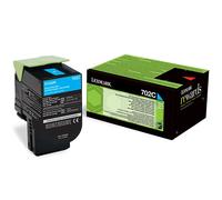 Lexmark 702C (70C20C0) toner cian (original)