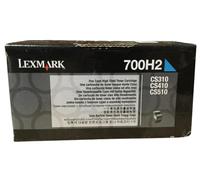 Lexmark 70C0H20 - CS410/510 Cian High Yield Toner, 3000 Pages Toner Cartridge, Cyan