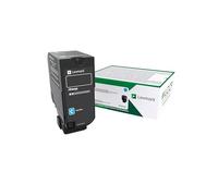 Lexmark - 74c2hce cartucho 12000páginas cian tóner y cartucho láser - tóner para impresoras láser (cartucho, cian, laser, cs725, europa)