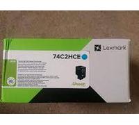 Lexmark 74C2HCE cartucho de tóner 1 pieza(s) Original Cian