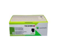 Lexmark Cartucho de tóner 74C2HME Original alta capacidad 12000 páginas para CS725DE Magenta