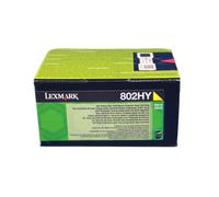 LEXMARK 802HY (80C2HY0) AMARILLO TONER - 3000 PAGES | PARA CX-410DE
