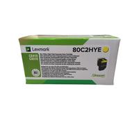 Lexmark Tóner 802HY (80C2HY0) Amarillo XL Original