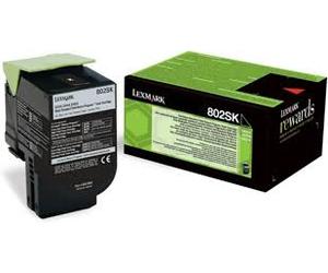 Lexmark 80C2SKE cartucho de tóner 1 pieza(s) Original Negro