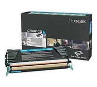Lexmark C736H1CG Tóner, 10000 páginas de rendimiento, cian por (categoría de catálogo: computadora/suministros y almacenamiento de datos/suministros de impresora/accesorios)