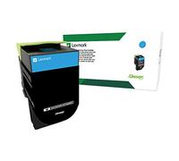 Lexmark Cartucho de tóner Cian de Retorno Extra Alto Rendimiento para Gobierno de EE. UU., Rendimiento 4000 (80C0XCG)