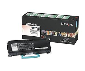 Lexmark E260A31E - Tóner, color negro