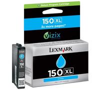 Lexmark nº 150XL (14N1615E) cartucho de tinta cian XL (original)