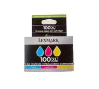 Lexmark No.100XL Combo Pack cartucho de tinta - Cyan/Magenta/Amarillo