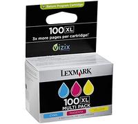 Lexmark No.100XL Combo Pack cartucho de tinta - Cyan/Magenta/Amarillo