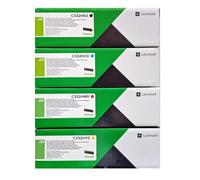 Lexmark Tóner original C332H0 de alta capacidad, compuesto por: C332HK0, C332HC0, C332HM0, C332HY0, negro, cian, magenta, amarillo, compatible con: C3326, C3326dw, MC3326adwe, MC3326i