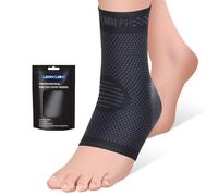 Lexniush Vendaje para articulación del tobillo para tendinitis de Aquiles y fascitis plantar, vendaje de tobillo para derecha/izquierda, calcetín de compresión para el tobillo para mujeres/hombres