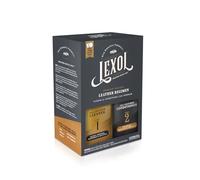 Lexol Lexol, kit de acondicionador y limpiador de cuero, uso en muebles, interiores de automóviles, zapatos, bolsos, incluye 2 esponjas de aplicación, sistema de dos pasos, 16 onzas cada una