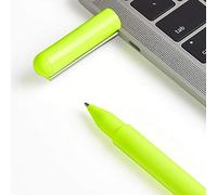 Lexon C-Pen - Bolígrafo de Tinta Negra, Memoria Flash USB-C, 32 GB, Acero Inoxidable para Clip, Cuerpo Principal ABS (Amarillo Fluo)