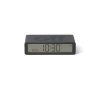Lexon Flip Classic Reloj Despertador Digital con Caras Reversibles de Encendido/Apagado, Reloj de Noche Recargable con Pantalla LCD, Sensor táctil para función de repetición y luz - Gris