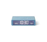 Lexon Flip Classic Reloj Despertador Digital con Caras Reversibles de Encendido/Apagado, Reloj de Noche Recargable con Pantalla LCD, Sensor táctil para función de repetición y luz - Gris