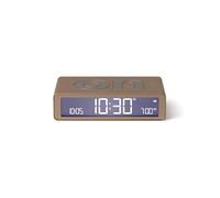 Lexon Flip Classic Reloj Despertador Digital con Caras Reversibles de Encendido/Apagado, Reloj de Noche Recargable con Pantalla LCD, Sensor táctil para función de repetición y luz - Dorado